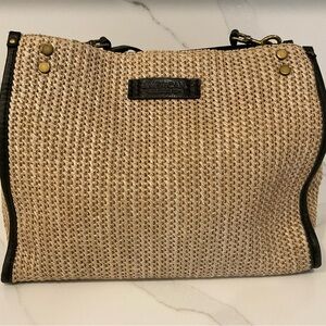 Stylish Tan Woven Women's Bag